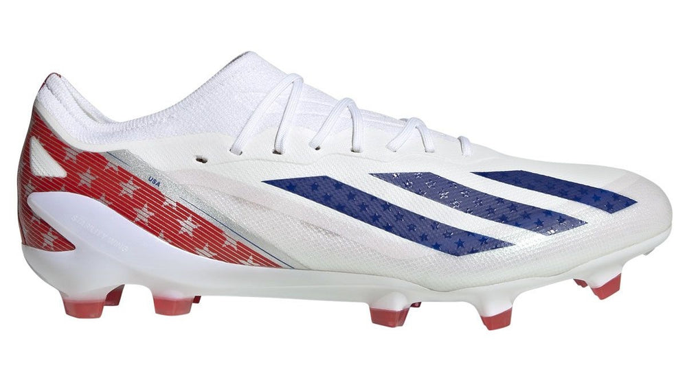 adidas X Crazyfast USA.1 FG - White/Blue/Red Men's Footwear Closeout   - Third Coast Soccer