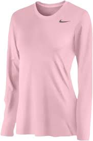 Nike Women's Legend LS Tee Training Wear Shy Pink Womens XSmall - Third Coast Soccer