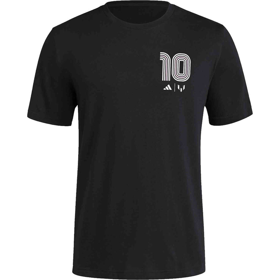 adidas Messi Heritage 10 Tee - Black Club Replica   - Third Coast Soccer
