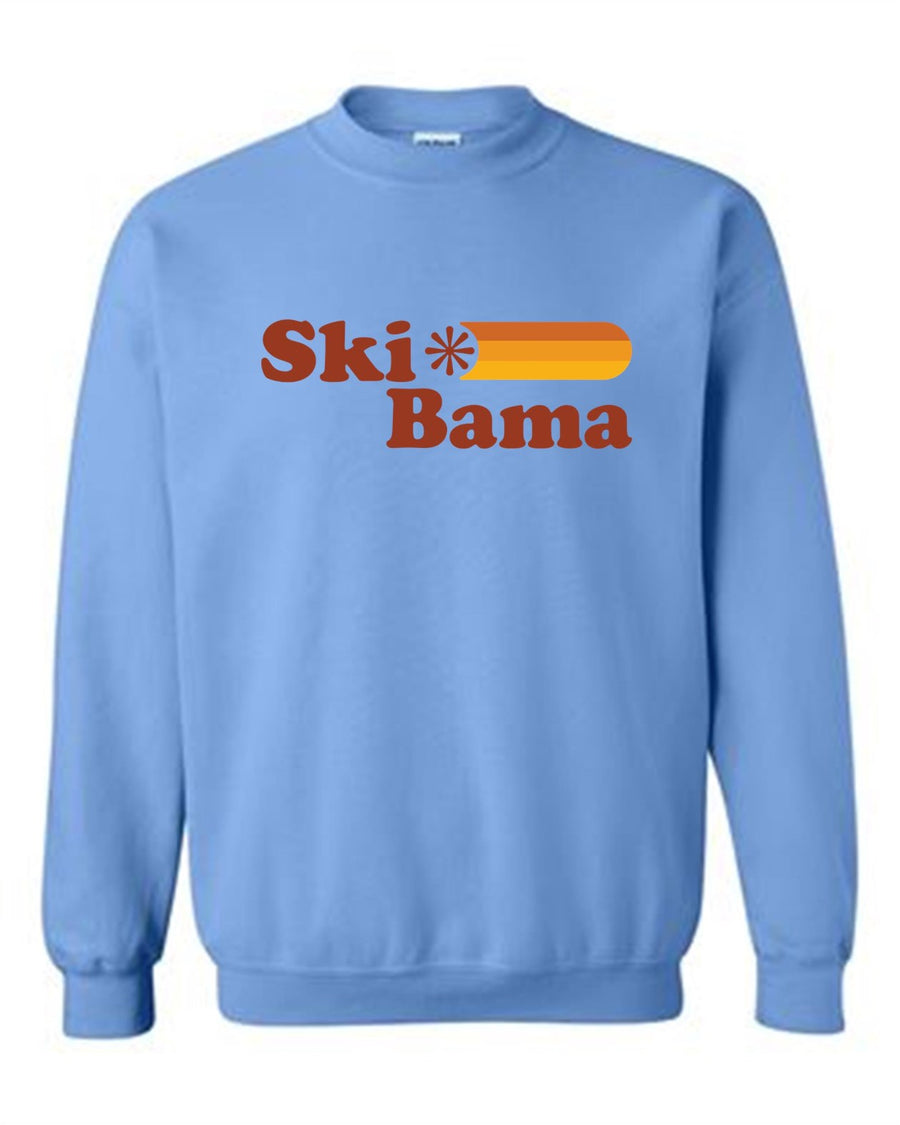 Ski Bama Crewneck Sweatshirt Ski Bama R Light Blue Youth Small - Third Coast Soccer