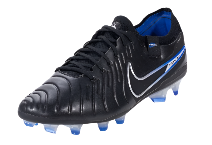 Nike Tiempo Legend 10 Elite FG - Black/Chrome/Hyper Royal Men's Footwear Closeout Black/Chrome/Hyper Royal Mens 5.5 - Third Coast Soccer