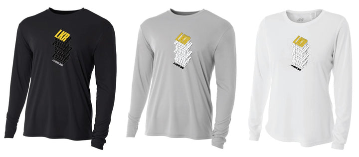 A4 LA Krewe-Rush Long-Sleeve Shirt Stack - Black, Silver Or White LA Krewe Rush Spiritwear - Third Coast Soccer