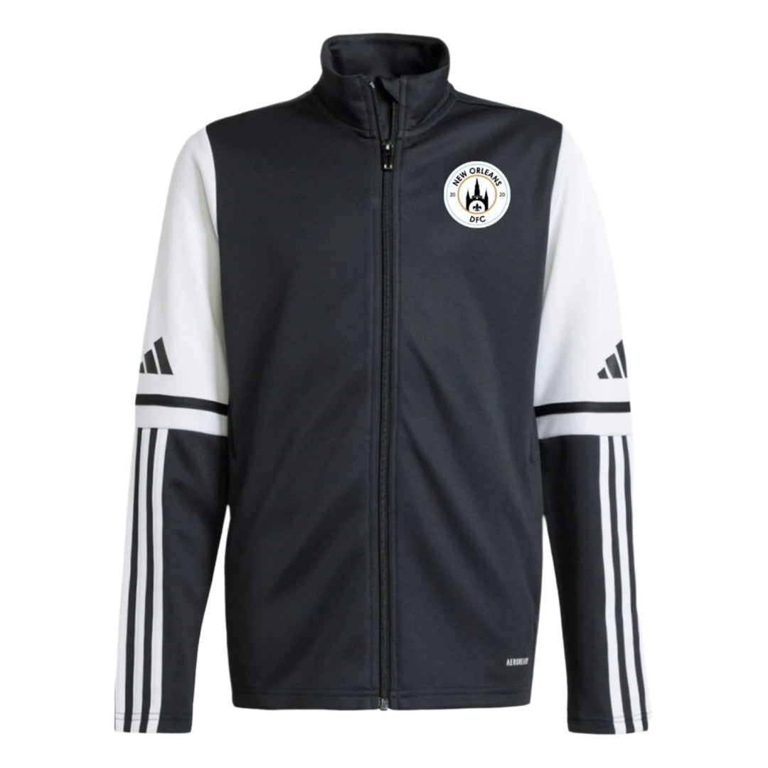 adidas New Orleans DFC Men's Squadra 25 Training Jacket- Black/White NODFC 25-27 - Third Coast Soccer