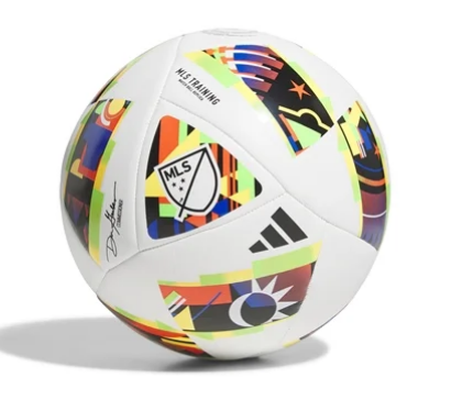 adidas MLS Training Ball 2024 - White/Black/Gold Balls   - Third Coast Soccer