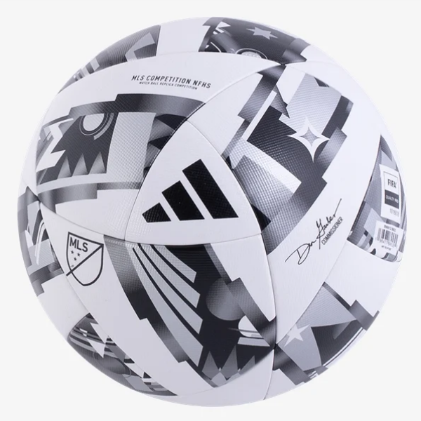 adidas MLS Competition NFHS Ball 2024 - White/Black/Silver Balls   - Third Coast Soccer