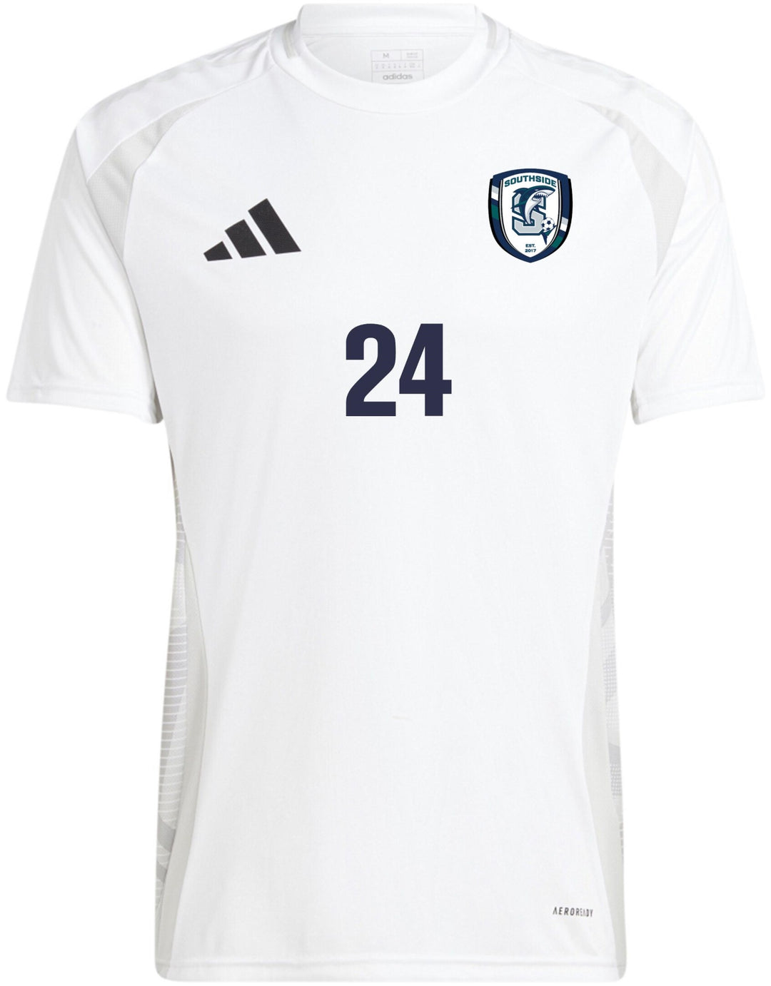 adidas Southside HS Youth Tiro 24 Competition Match Jersey - White Southside Boys 24 - Third Coast Soccer