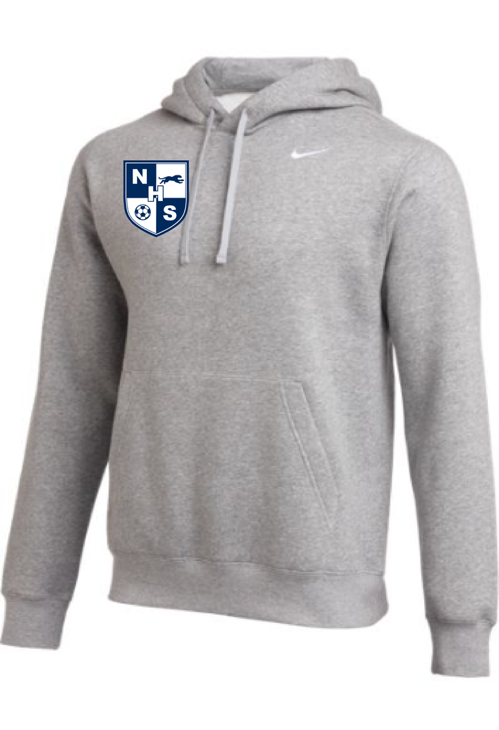 Nike Northshore HS Club Fleece Pullover Hoody NHS Girls 24 Dark Heather Grey/White Mens Small - Third Coast Soccer