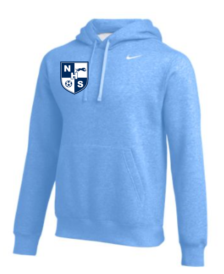 Nike Northshore HS Club Fleece Pullover Hoody NHS Girls 24 Team Light Blue/White Mens Small - Third Coast Soccer