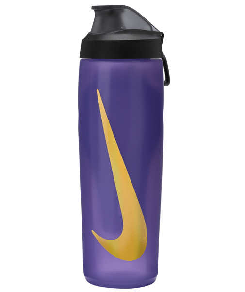Nike Refuel Bottle 24 Oz With Locking Lid - Grape/Black/Metallic Gold Drinkware - Third Coast Soccer