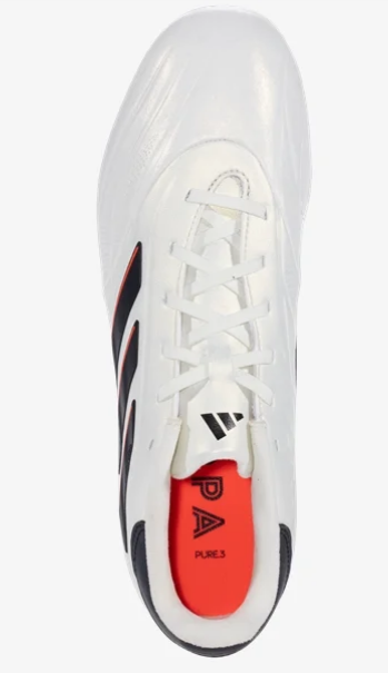 adidas Copa Pure 2 League FG - Ivory/Black/Solar Red Men's Footwear Closeout   - Third Coast Soccer