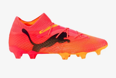 PUMA Future 7 Ultimate FG/AG - Sunset Glow/Black/ Sun Stream Men's Footwear Closeout - Third Coast Soccer