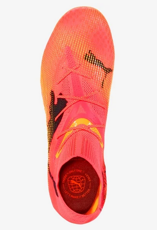 PUMA Future 7 Ultimate FG/AG - Sunset Glow/Black/ Sun Stream Men's Footwear Closeout - Third Coast Soccer