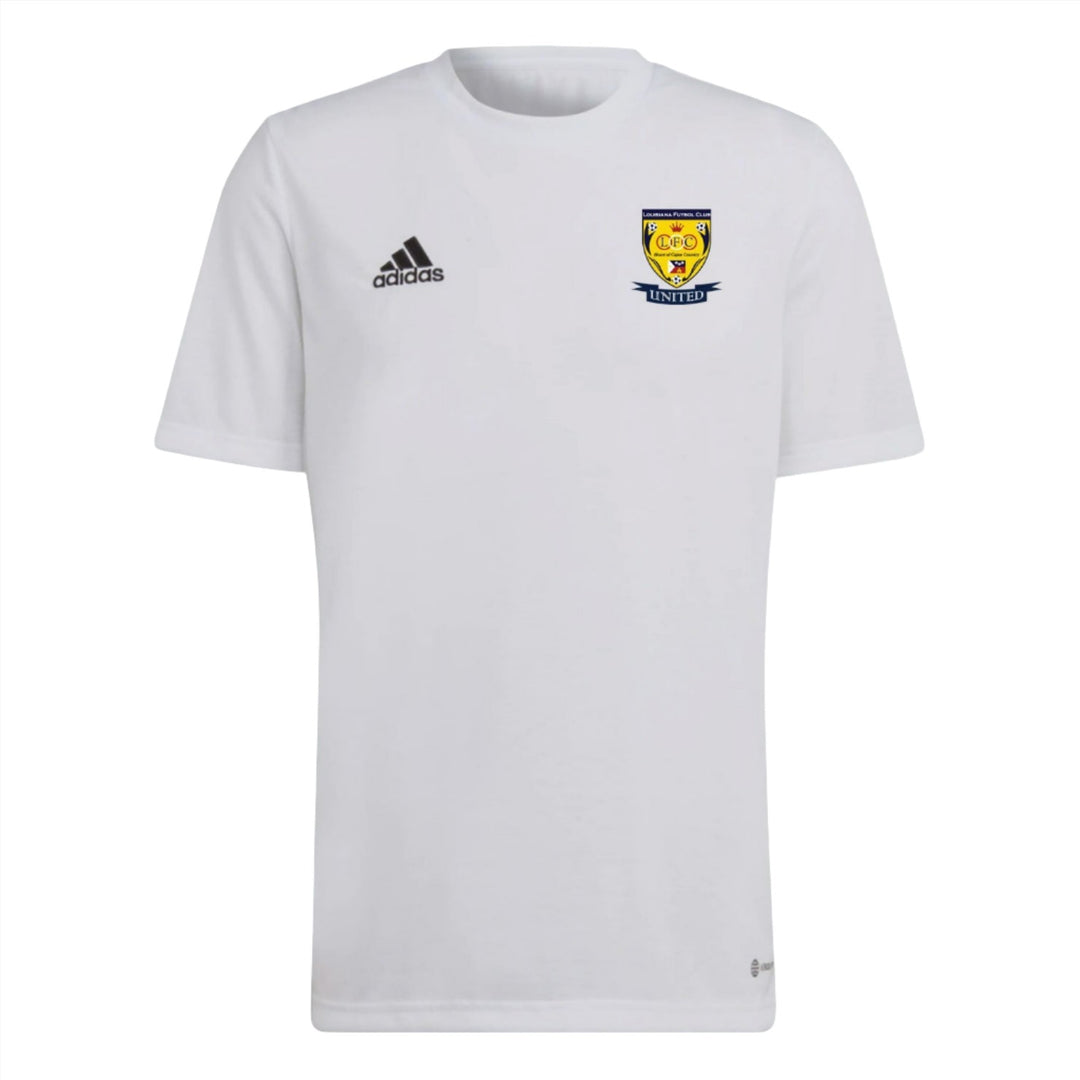 adidas Louisiana FC Men's Entrada 22 Poly Tee - White Louisiana Futbol Club 24 - Third Coast Soccer