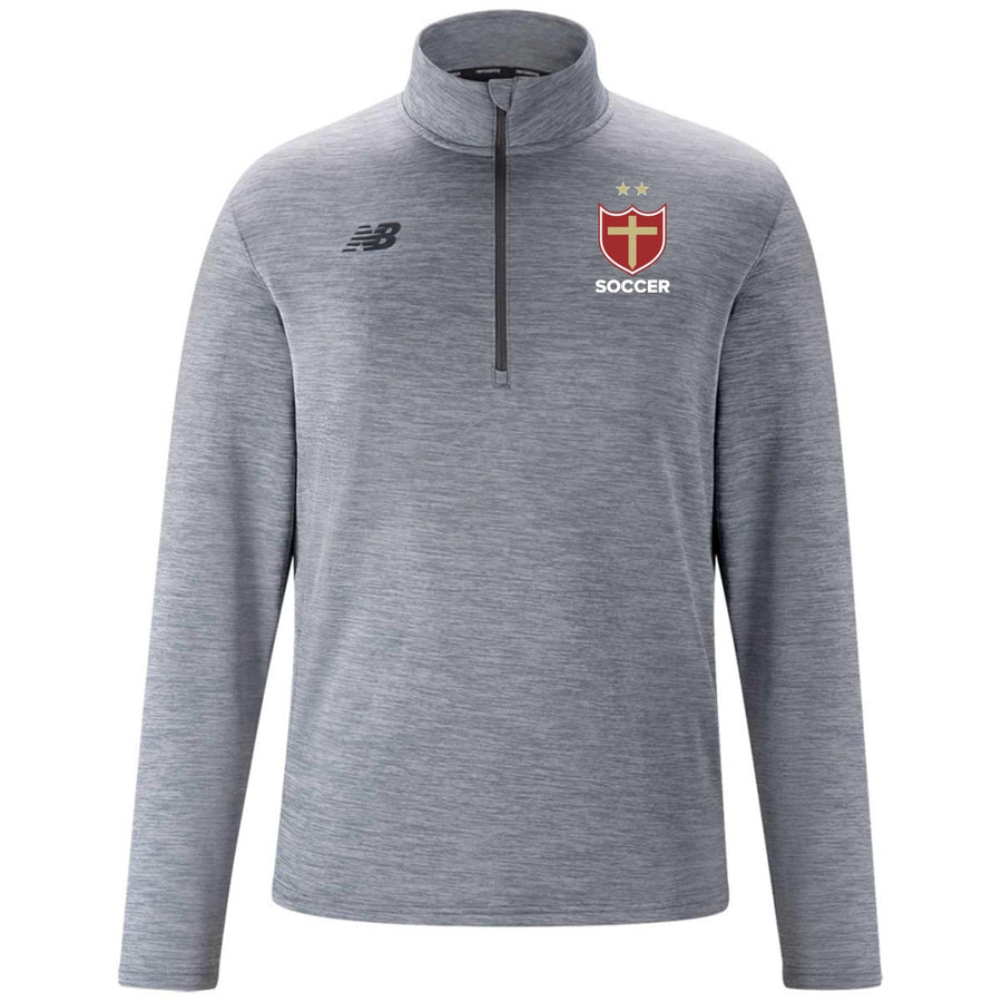 New Balance Brother Martin Youth Thermal Half Zip - Grey Brother Martin 24 - Third Coast Soccer