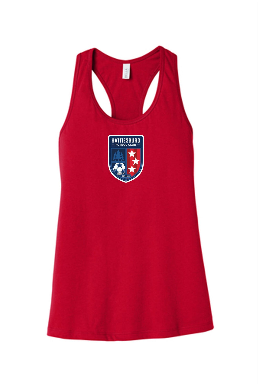 HFC Women's Shield Racerback Tank HFC Spirtwear Red Womens Small - Third Coast Soccer