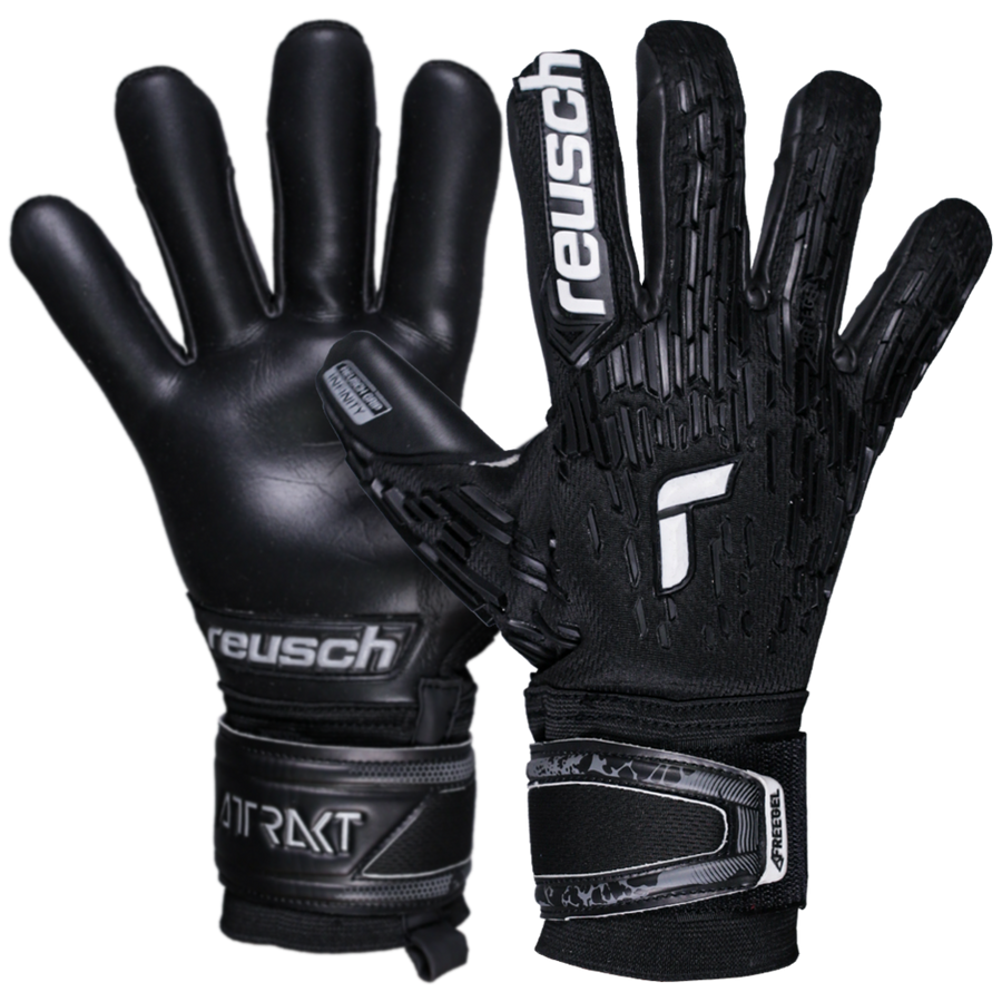 reusch Attrakt Freegel Infinity Finger Support Goalkeeper Gloves Gloves   - Third Coast Soccer