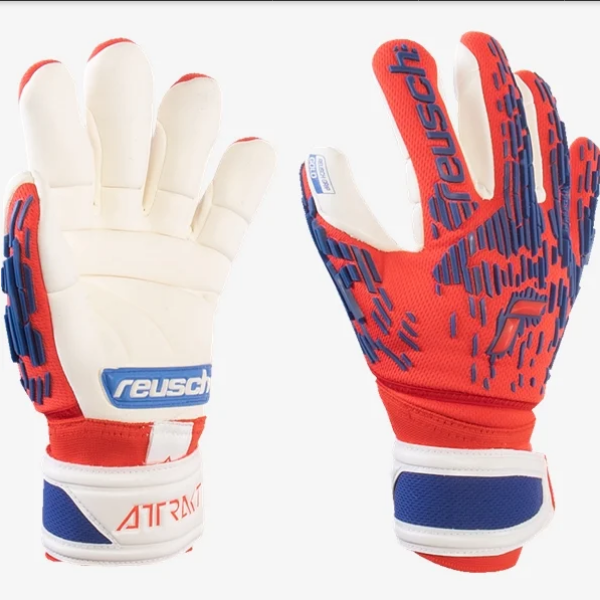 reusch Attrakt Freegel Gold Finger Support Goalkeeper Gloves Gloves   - Third Coast Soccer
