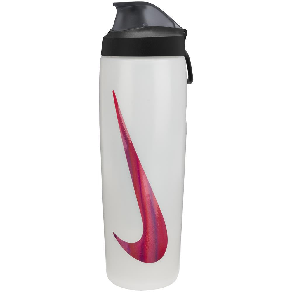 Nike Refuel Bottle 24 Oz With Locking Lid - White/Black/Crimson Drinkware - Third Coast Soccer