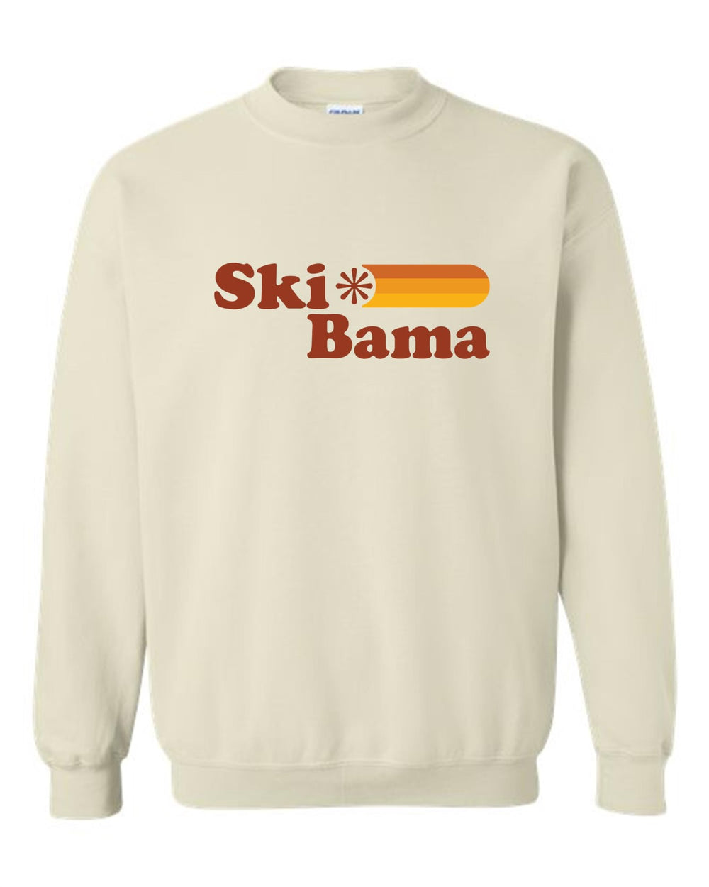 Ski Bama Crewneck Sweatshirt Ski Bama R Sand Youth Small - Third Coast Soccer