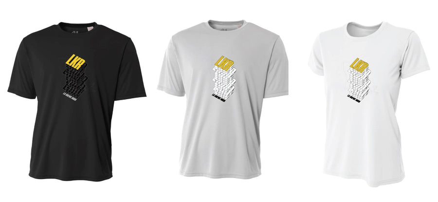A4 LA Krewe-Rush Short-Sleeve Shirt Stack - Black, Silver Or White LA Krewe Rush Spiritwear - Third Coast Soccer