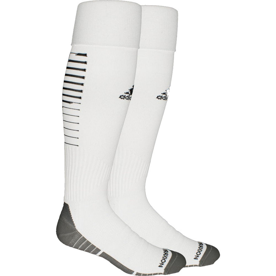 adidas Team Speed II Sock - White/Black Socks   - Third Coast Soccer