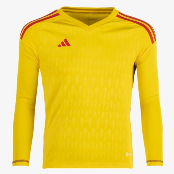adidas Youth Tiro 23 Goalkeeper Comp LS Jersey Goalkeeper Team Yellow Youth XSmall - Third Coast Soccer