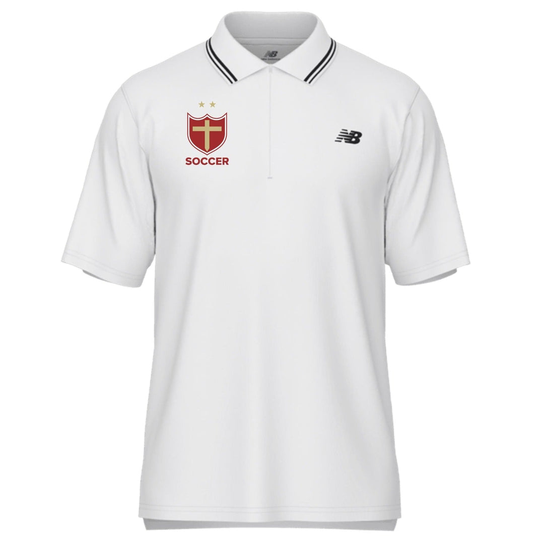 New Balance Brother Martin Tournament Polo - White Brother Martin 25 - Third Coast Soccer