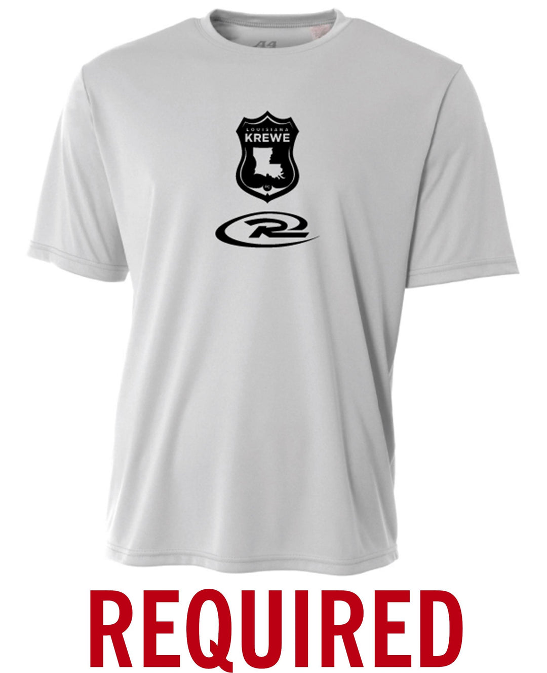 A4 LA Krewe Rush Short-Sleeve Training Shirt - Silver LA Krewe Rush 23 - Third Coast Soccer
