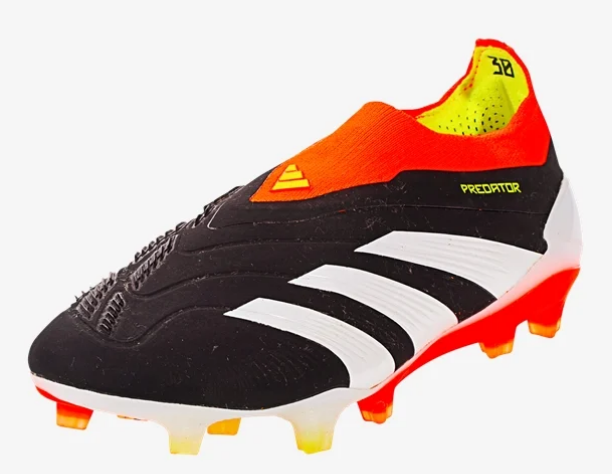 adidas Predator Elite Laceless FG - Black/White/Solar Red Men's Footwear Closeout - Third Coast Soccer
