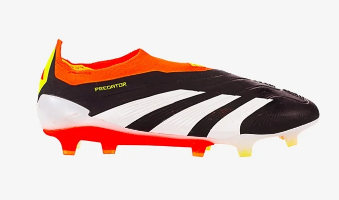 adidas Predator Elite Laceless FG - Black/White/Solar Red Men's Footwear Closeout - Third Coast Soccer