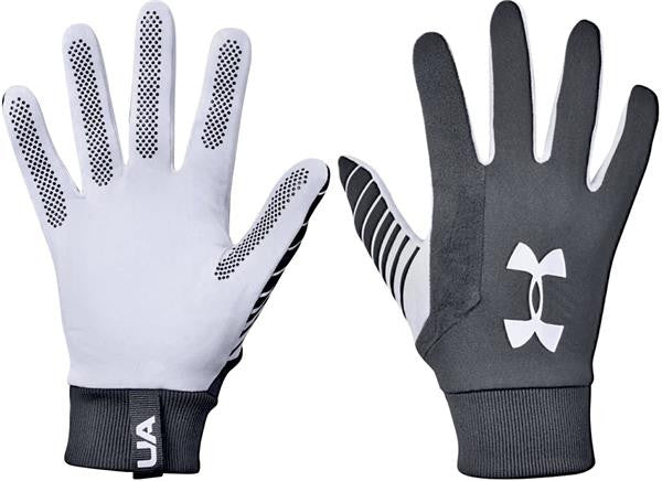 Under Armour Field Player Glove 2.0 Gloves Black/White Small - Third Coast Soccer