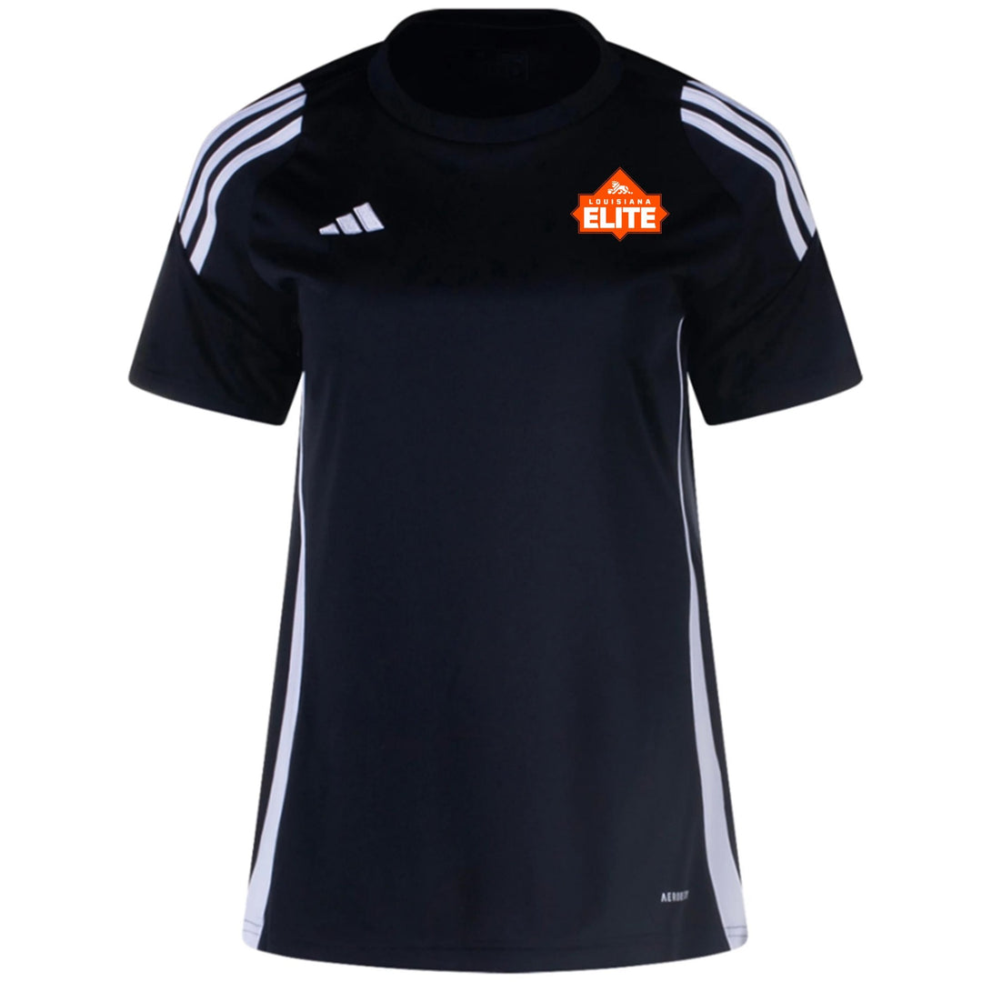 adidas Louisiana Elite Women's Tiro 24 Jersey - Black/White Louisiana Elite Girls - Third Coast Soccer