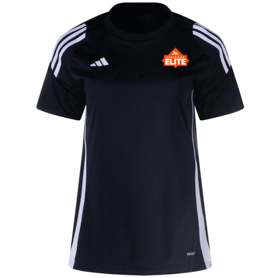 adidas Louisiana Elite Women's Tiro 24 Jersey - Black/White Louisiana Elite Girls - Third Coast Soccer
