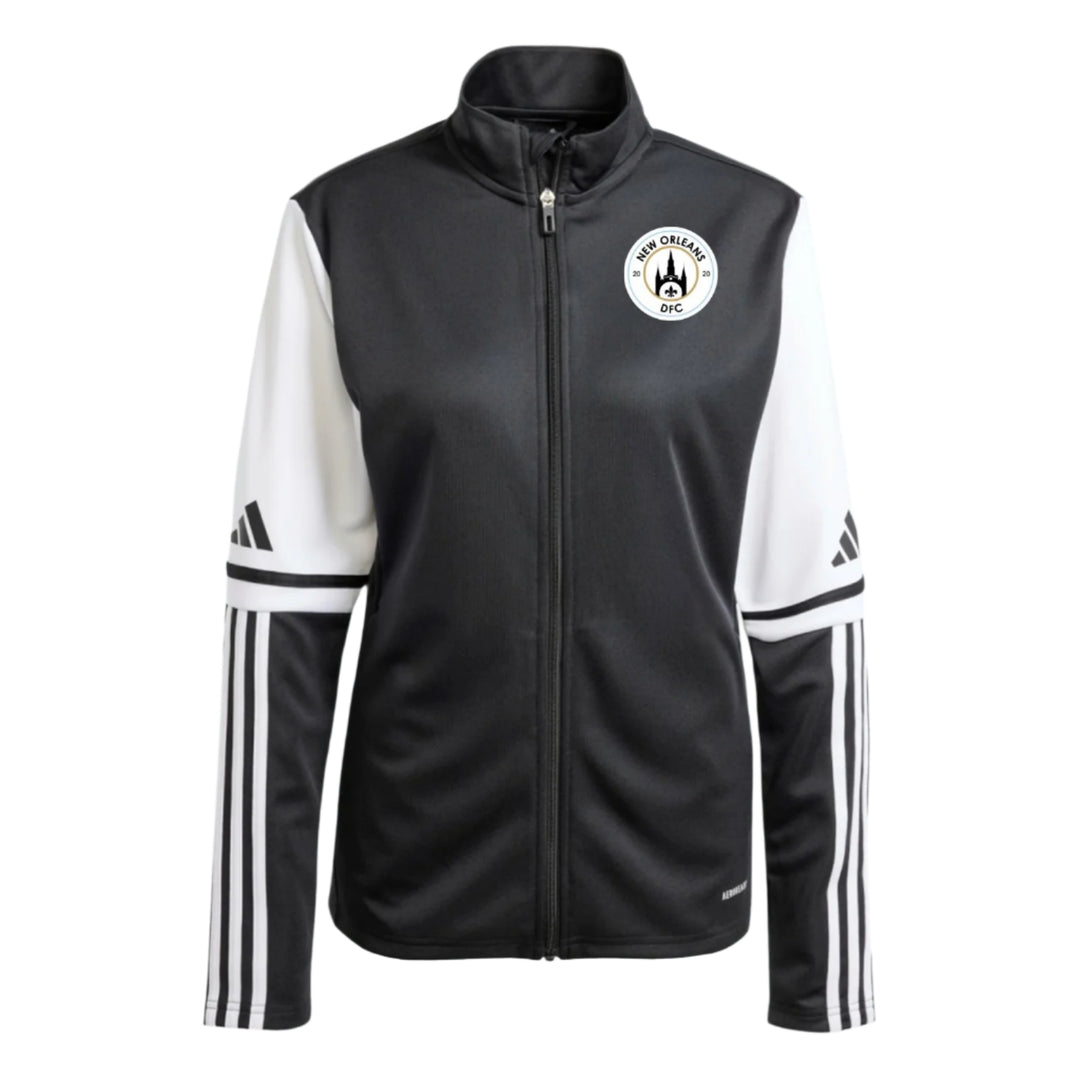 adidas New Orleans DFC Women's Squadra 25 Training Jacket - Black/White NODFC 25-27 - Third Coast Soccer
