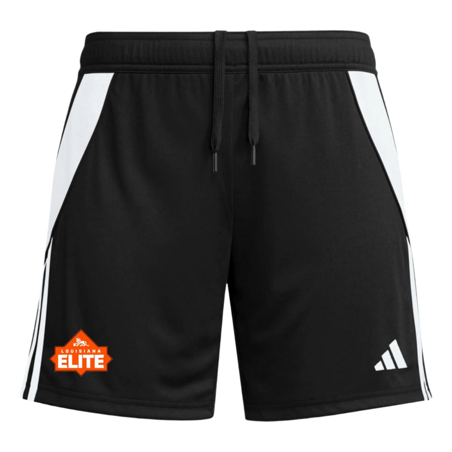 adidas Louisiana Elite Women's Tiro 24 Short - Black/White Louisiana Elite Girls - Third Coast Soccer