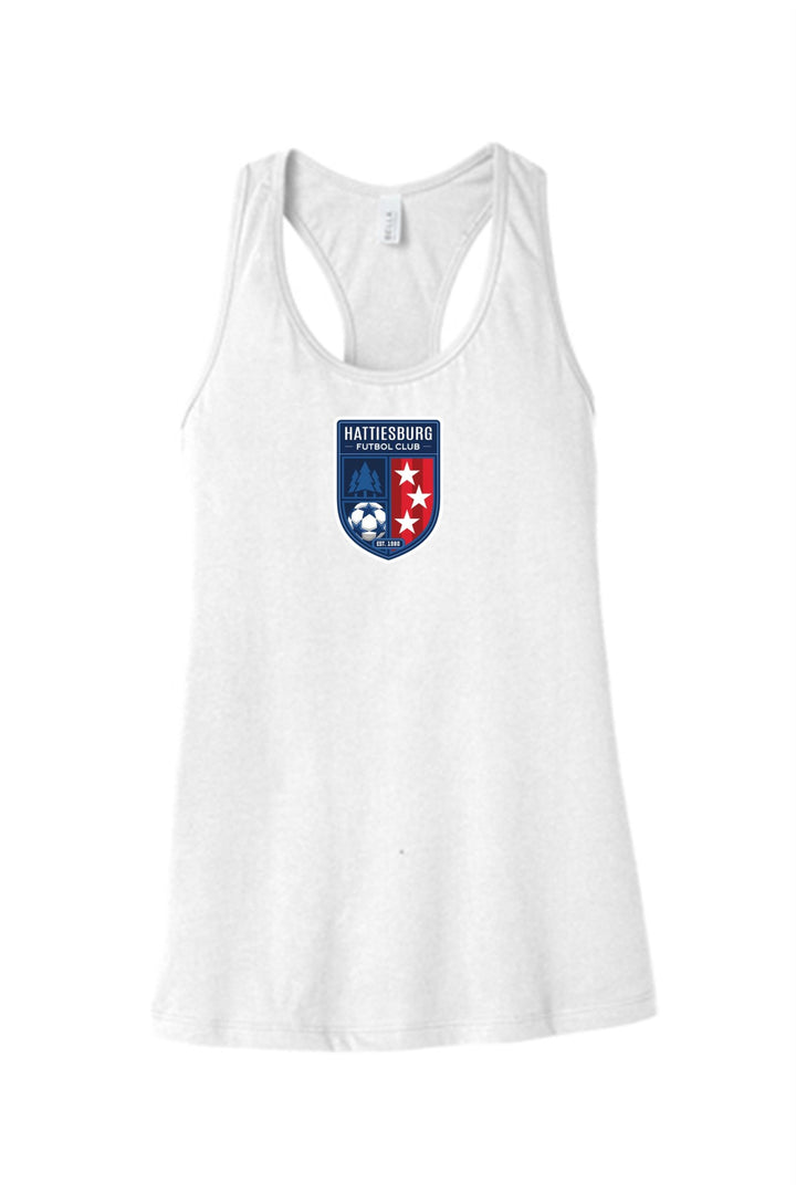 HFC Women's Shield Racerback Tank HFC Spirtwear White Womens Small - Third Coast Soccer