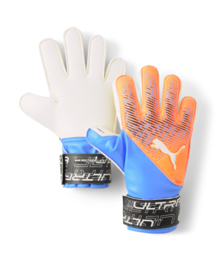 Puma Junior Ultra Protect 3 Goalkeeper Glove - Orange/Blue Gloves - Third Coast Soccer