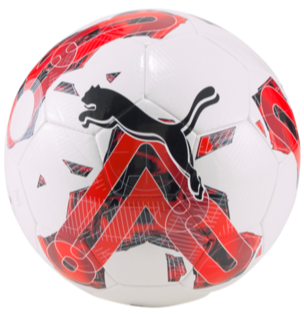 Puma Orbita 6 MS Soccer Ball White Red 5