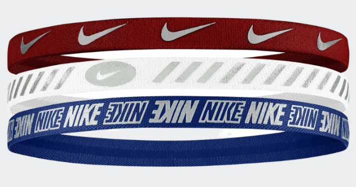 Nike Womens Headbands 3.0 (3 Pack) - University Red/White/Game Royal Player Accessories University Red/White/Game Roya  - Third Coast Soccer
