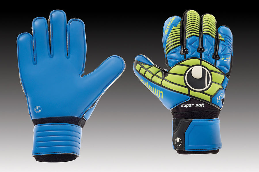 Uhlsport Eliminator Supersoft - Power Green/Blue Gloves Power Green/Blue 11 - Third Coast Soccer