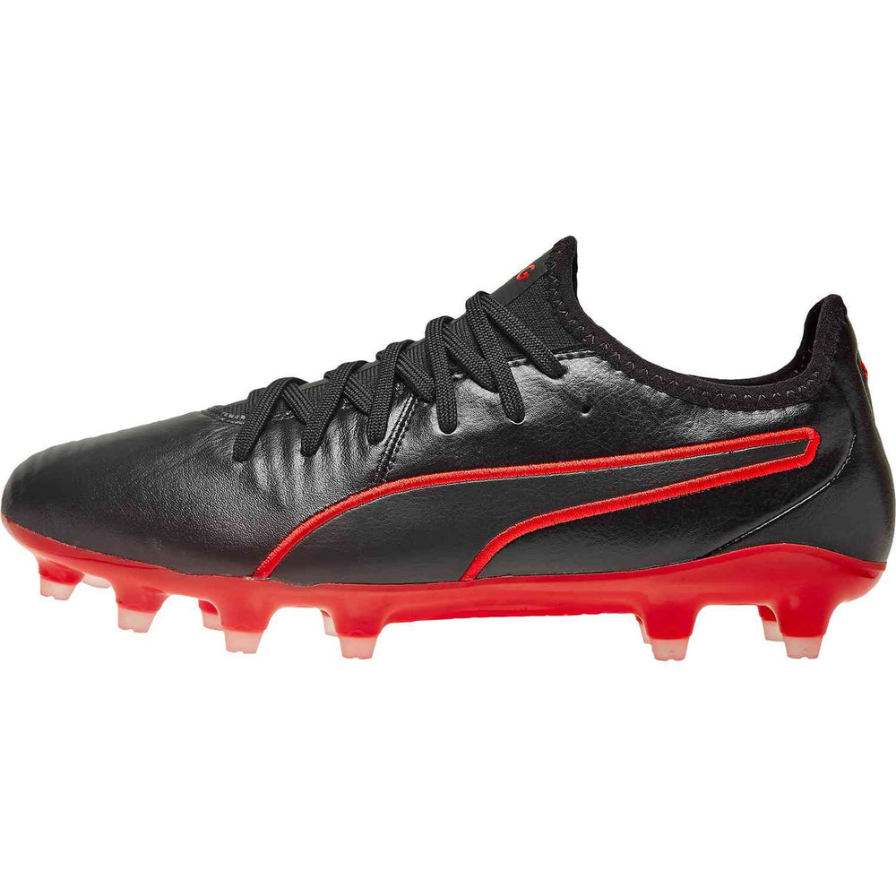 Puma King Pro FG - Puma Black/Red Men's Footwear Closeout Black Mens 7 - Third Coast Soccer