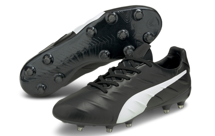 Puma King Platinum 21  FG/AG - Black/White Mens Footwear   - Third Coast Soccer