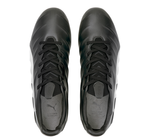 Puma King Platinum 21 FG/AG - Black/White Men's Footwear Closeout - Third Coast Soccer