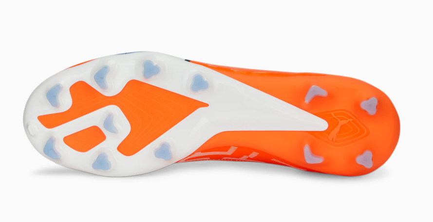 Puma Ultra Pro FG - Ultra Orange/White/Blue Glimmer Men's Footwear Closeout   - Third Coast Soccer
