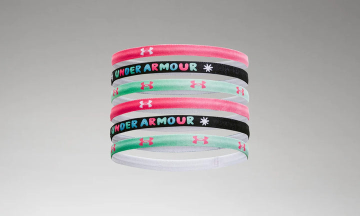 Under Armour Girls Graphic Headband 6-Pack Player Accessories   - Third Coast Soccer