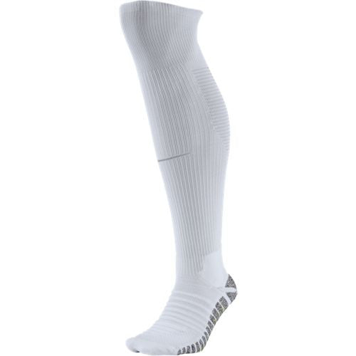 Nike Grip Strike Cushioned Over-The-Calf Socks Socks White/Wolf Grey/Wolf Grey Medium - Third Coast Soccer