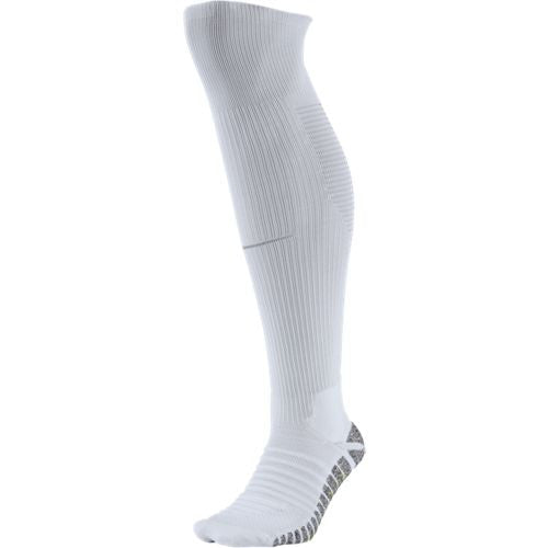 Nike Grip Strike Cushioned Over-The-Calf Socks Socks White/Wolf Grey/Wolf Grey Small - Third Coast Soccer