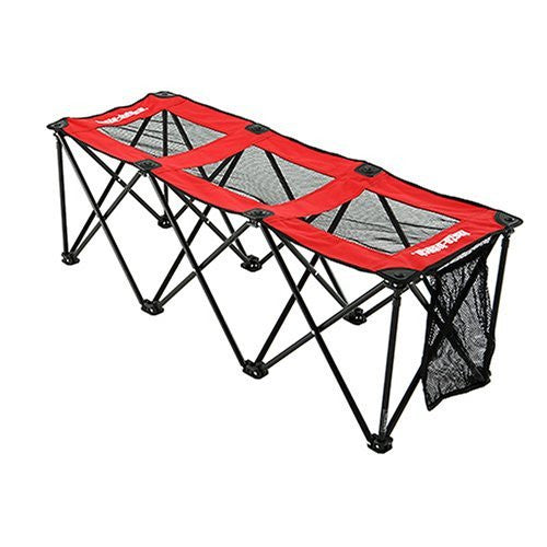 Instabench Mesh 3-Seater Field Equipment Red  - Third Coast Soccer