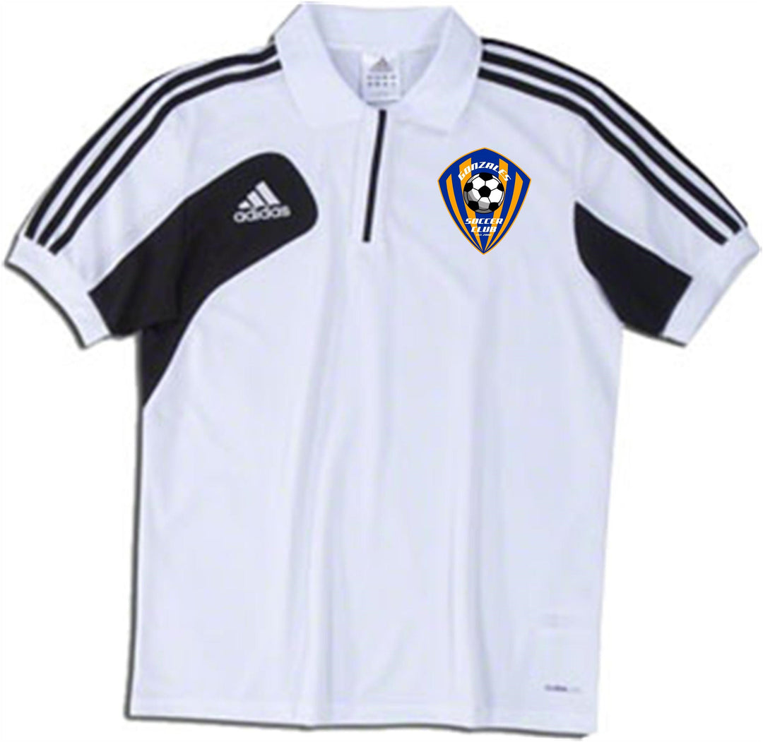 Gonzales Soccer Club adidas Condivo 12 Climalite Polo GSC Spirtwear Extra Large White - Third Coast Soccer