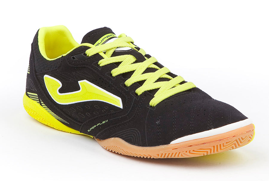 Joma Superflex Indoor - Black/Fluorescent Yellow Men's Footwear Closeout Black/Fluor Mens 6.5 - Third Coast Soccer